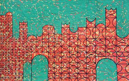 Anwar Jalal Shemza, City Walls 1961