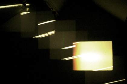 Guy Sherwin & Lynn Loo, Sound Cuts 2009, photo from Kill Your Timid Notion, Dundee, 2009