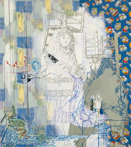 Sigmar Polke So sitzen Sie richtig (nach Goya und Max Ernst) 1982