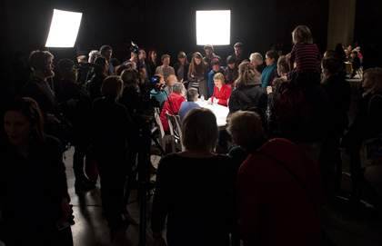 Suzanne Lacy, Silver Action, performance Tate Modern 3 February 2013