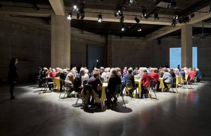Suzanne Lacy, Silver Action, performance Tate Modern 3 February 2013