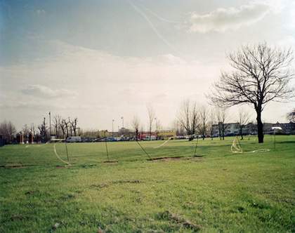 The site of Rachel Whiteread house photographed by Nigel Shafran 1994