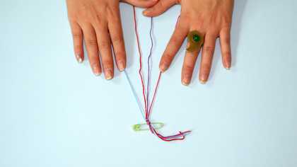 Photograph of bracelet activity 