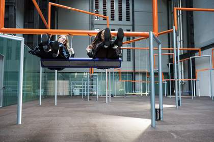 two people swing on one two three swing by superflex
