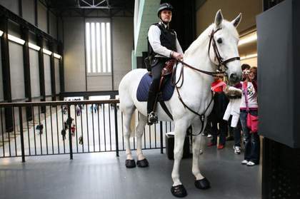 Tania Bruguera, Tatlin’s Whisper #5 2008, blocking entrance 2