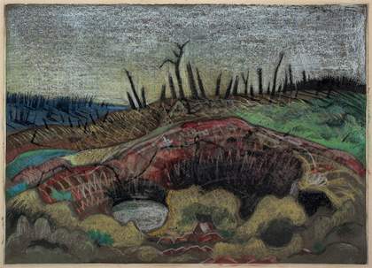 Paul Nash, A Farm, Wytschaete, 1917
