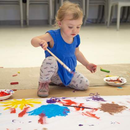 Child in a workshop