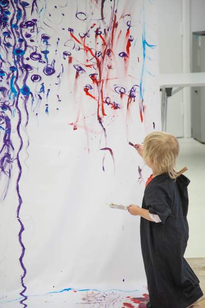Child in a workshop