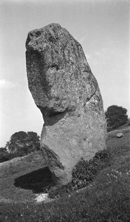 Paul Nash Black and white negative, Avebury Sentinel