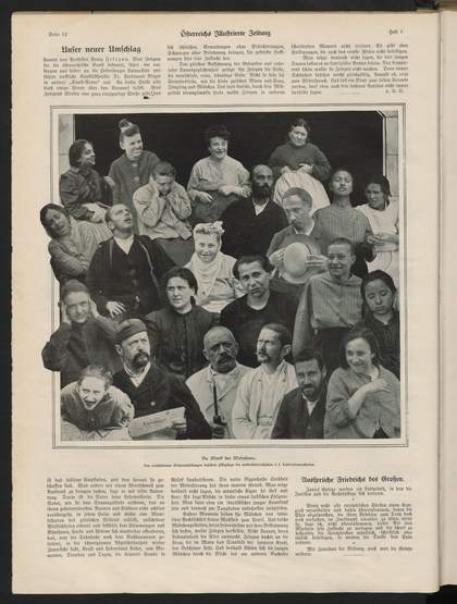 'The Facial Expressions of Madness', photographic collage published in Austrian Illustrated Newspaper, 1907 - © Österreichischen Nationalbibliothek, Vienna- 394.131-D
