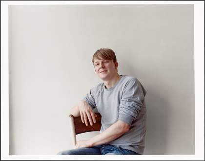 Roger Hiorns in his studio 2009