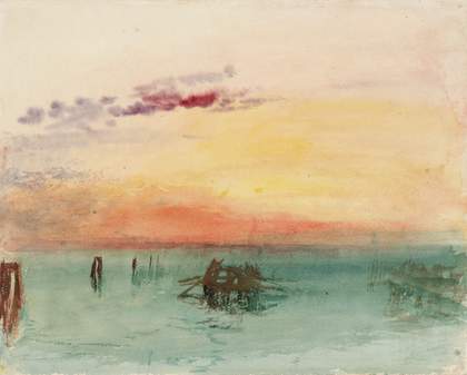 J. M. W. Turner, Venice: Looking Across the Lagoon at Sunset 1840, Watercolour on paper, 244 x 304mm, Tate