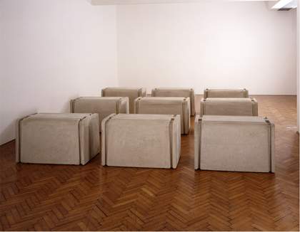 ​Rachel Whiteread Untitled (Nine Tables) 1998 Tate © Rachel Whiteread. Photo © Tate​