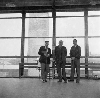 Hunstanton School, designed by Alison and Peter Smithson and Ronald Jenkins, photographed by Nigel Henderson.