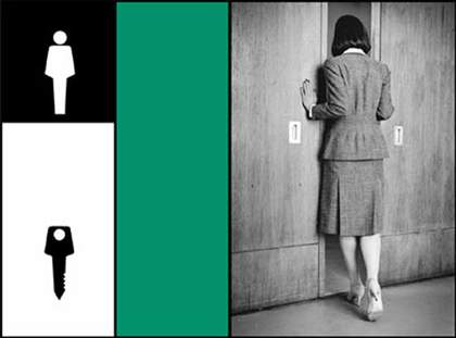 Victor Burgin Section from Office at Night 1986 (detail)