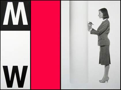 Victor Burgin Section from Office at Night 1986 (detail)