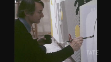 Image still of Roy Lichtenstein painting.