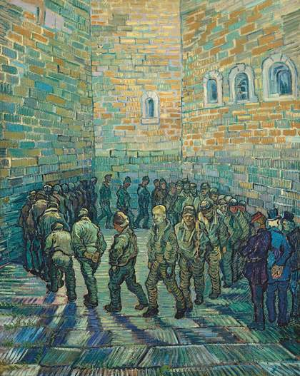 Vincent van Gogh, Prisoners Exercising (after Doré), 1890, oil paint on canvas, 80 x 64 cm