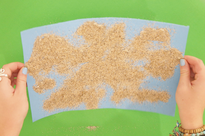Photograph of sand art activity 