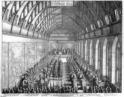 Wenceslaus Hollar Banquet in St George’s Hall, Windsor c.1663–72