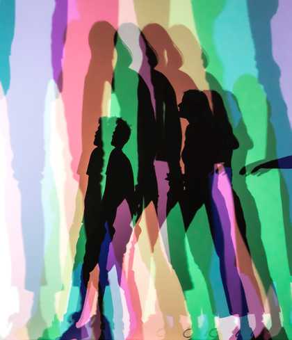 Photograph of Olafur Eliasson's artwork Your uncertain shadow (colour)