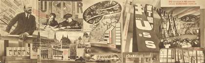 El Lissitzky and Sergei Senkin, El Lissitzky's unstoppable photomontage from the catalogue of the Soviet pavilion at "Pressa", international press exhibition in Cologne, Germany, 1928